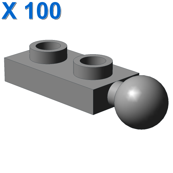 PLATE 1X2 W/5.9 BALL END X 100