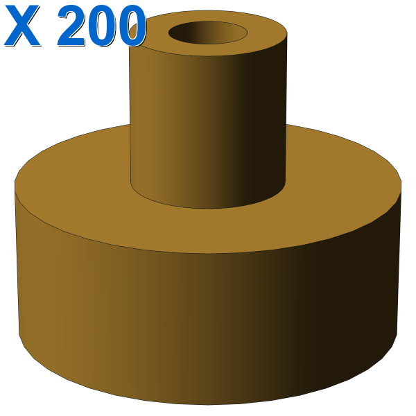 PLATE 1X1 W/3.2 SHAFT/1.5 HOLE X 200