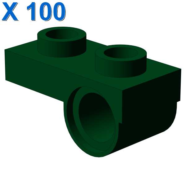 PLATE 1x2 W. HORIZONTAL HOLE Ø4,85 REV. X 100
