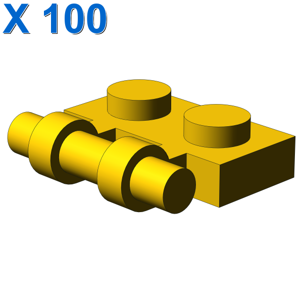 PLATE 1X2 W. STICK X 100