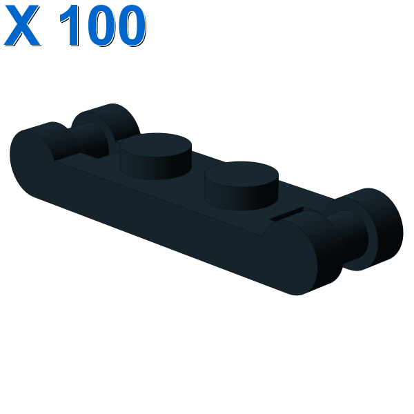 Plate 1x2 w. 2 shafts ø 3.2 X 100