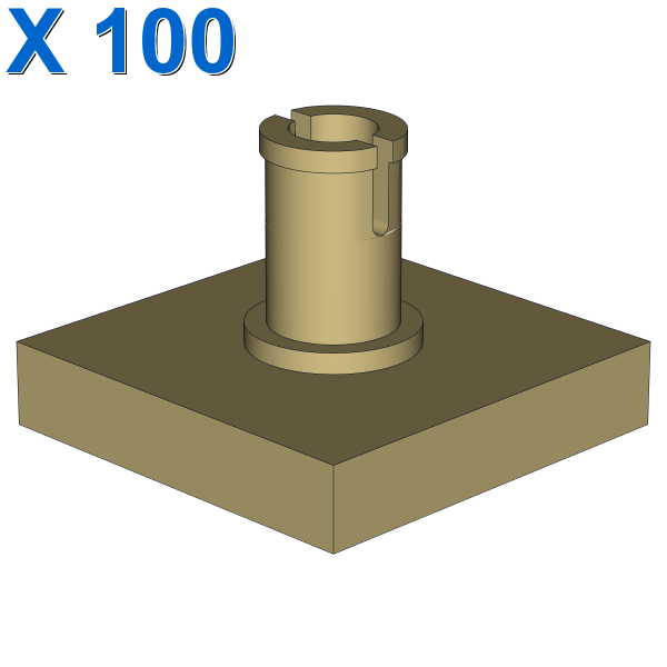 PLATE 2X2 W. VERTICAL SNAP X 100